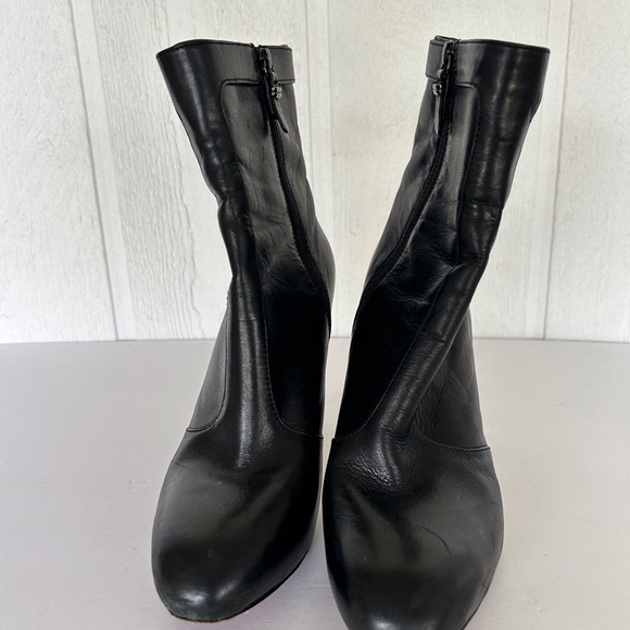 VIA SPIGA BLACK LEATHER BOOTS SIZE 8.5 - Picture 3 of 16
